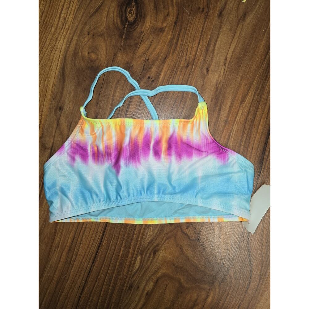 SO Girls Bathingsuit Top Bikini Size 12 Multicolor